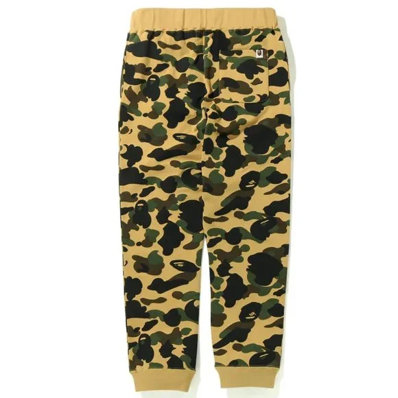 BAPE 1St Camo Shark Slim Sweatpants Green/Yellow xxl